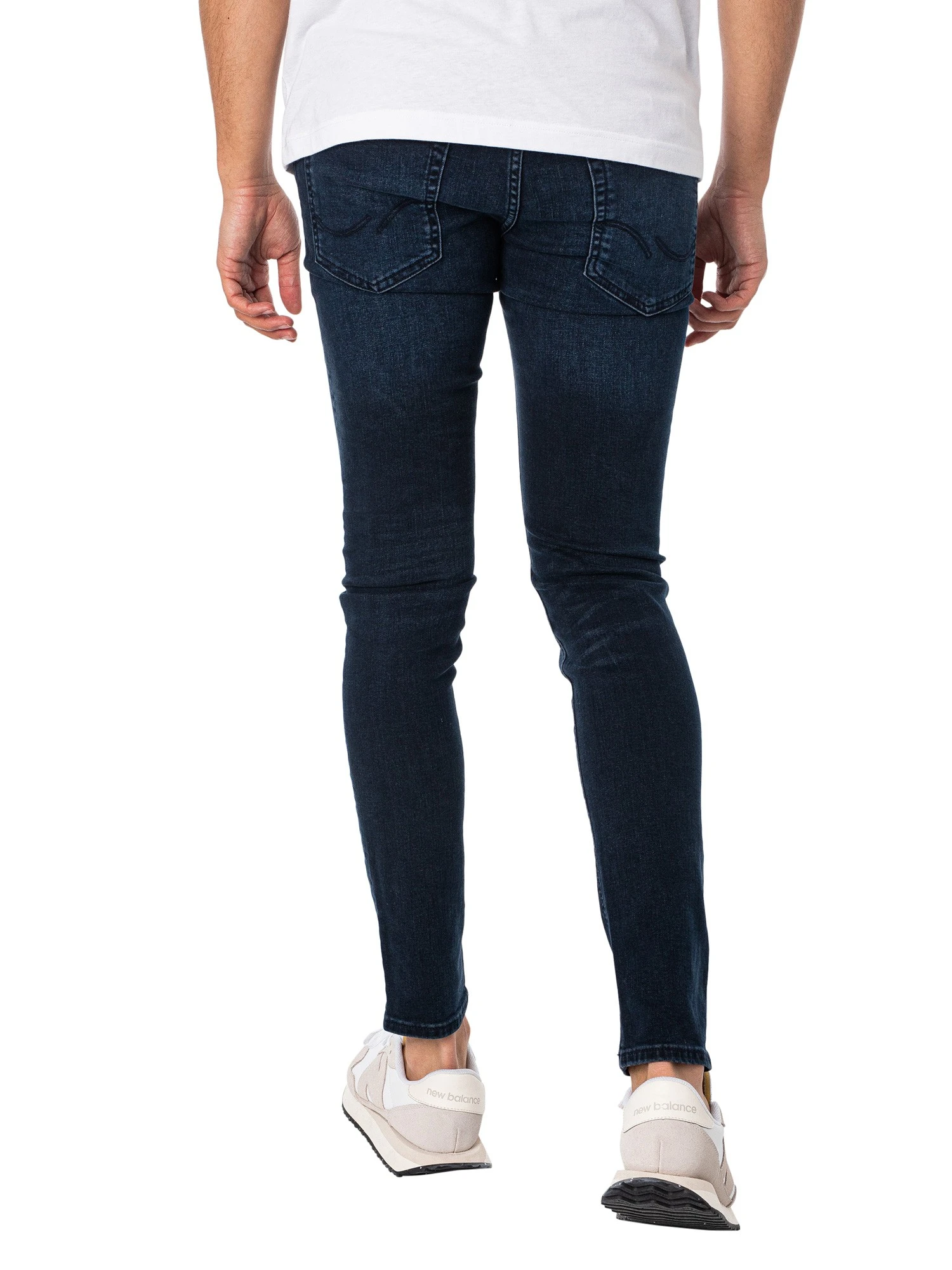 Jack & Jones Liam Original 004 Skinny Jeans - Blue Denim 3 Jack & Jones Liam Original 004 Skinny Jeans - Blue Denim - Image 3