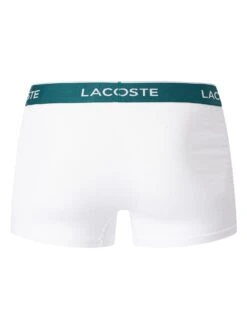 Lacoste 3 Pack Casual Trunks - White/Grey/Black -Standout Fashion Shop 36120d 1