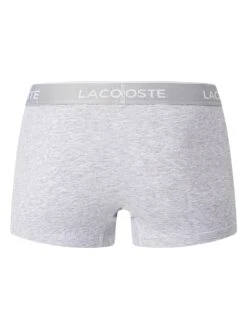 Lacoste 3 Pack Casual Trunks - White/Grey/Black -Standout Fashion Shop 36120f 1