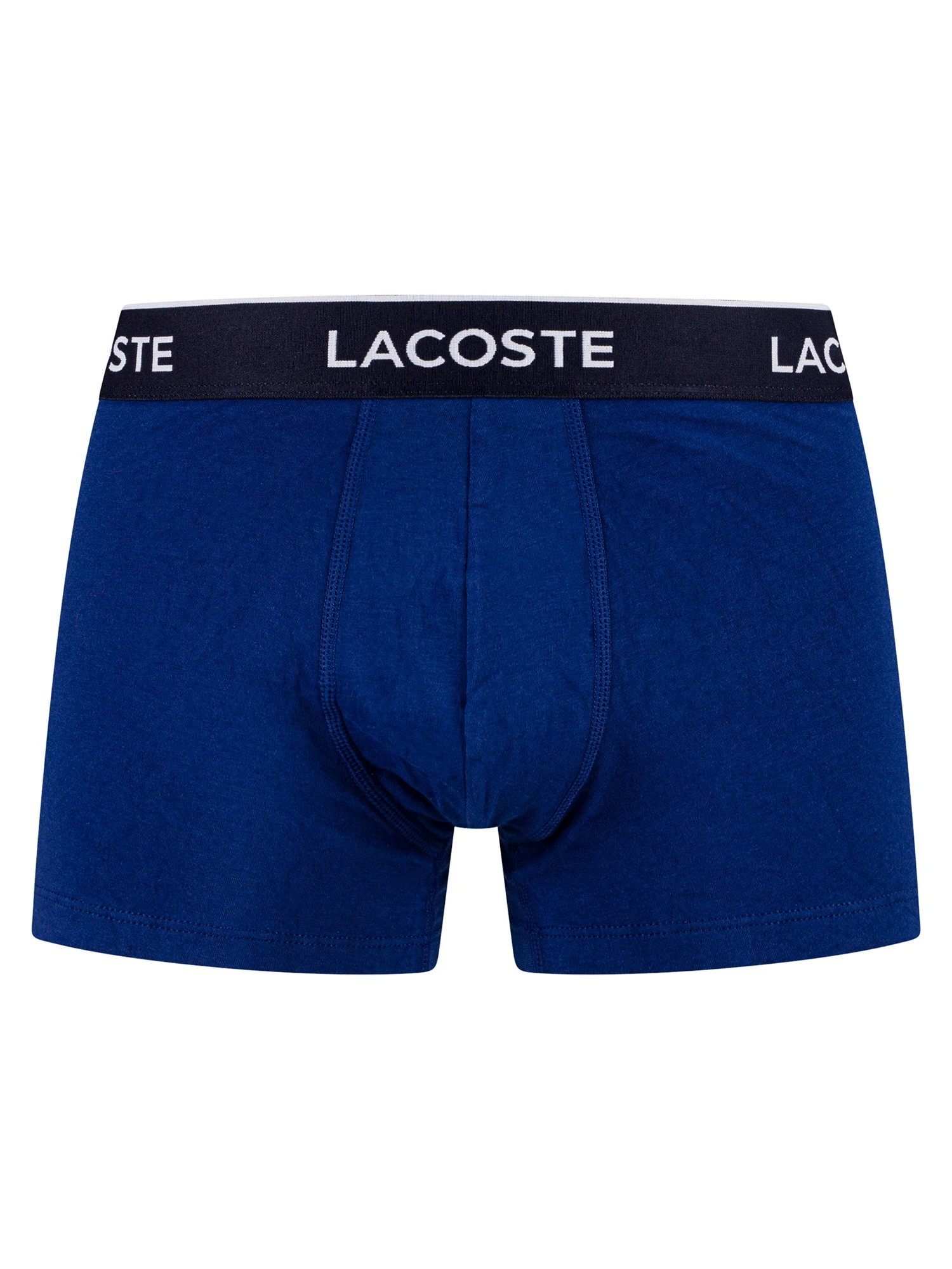 Lacoste 3 Pack Casual Trunks - Navy Blue/Red Methylene 2 Lacoste 3 Pack Casual Trunks - Navy Blue/Red Methylene - Image 2