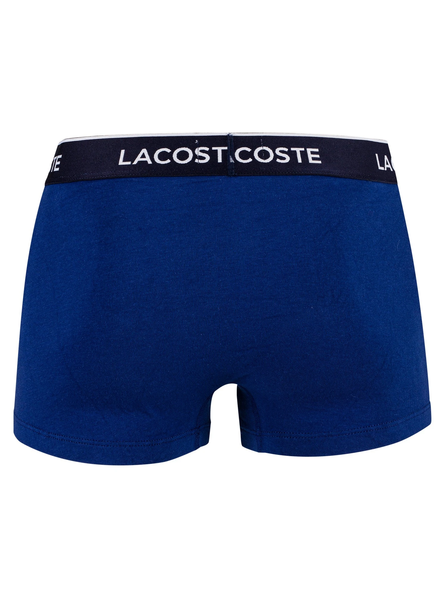 Lacoste 3 Pack Casual Trunks - Navy Blue/Red Methylene 4 Lacoste 3 Pack Casual Trunks - Navy Blue/Red Methylene - Image 4