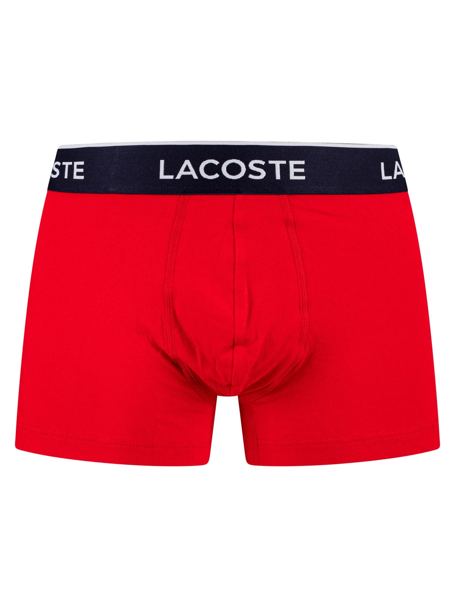 Lacoste 3 Pack Casual Trunks - Navy Blue/Red Methylene 5 Lacoste 3 Pack Casual Trunks - Navy Blue/Red Methylene - Image 5
