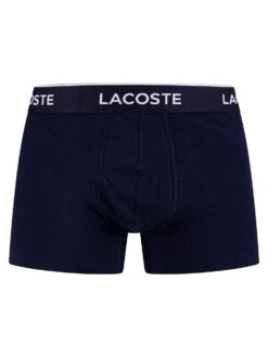 Lacoste 3 Pack Casual Trunks - Navy Blue/Red Methylene 15 Lacoste 3 Pack Casual Trunks - Navy Blue/Red Methylene -Standout Fashion Shop 36123g 1