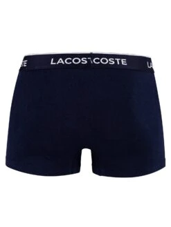 Lacoste 3 Pack Casual Trunks - Navy Blue/Red Methylene 16 Lacoste 3 Pack Casual Trunks - Navy Blue/Red Methylene -Standout Fashion Shop 36123h 1