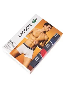 Lacoste 3 Pack Casual Trunks - Navy Blue/Red Methylene 17 Lacoste 3 Pack Casual Trunks - Navy Blue/Red Methylene -Standout Fashion Shop 36123i 1