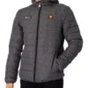 Ellesse Lombardy Padded Jacket - Dark Grey Marl