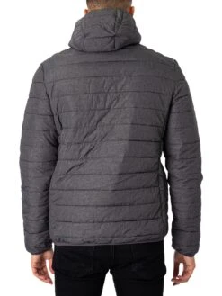 Ellesse Lombardy Padded Jacket - Dark Grey Marl -Standout Fashion Shop 36597c 1