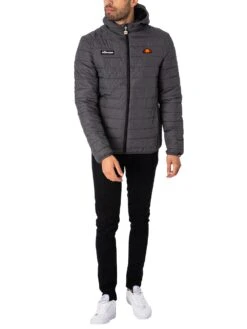 Ellesse Lombardy Padded Jacket - Dark Grey Marl -Standout Fashion Shop 36597f 1