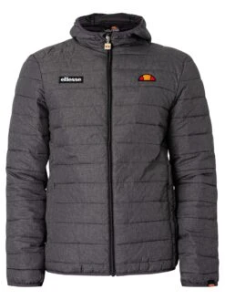 Ellesse Lombardy Padded Jacket - Dark Grey Marl -Standout Fashion Shop 36597g 1