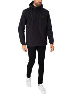 Lyle & Scott Zip Through Hooded Jacket - Jet Black 12 Lyle & Scott Zip Through Hooded Jacket - Jet Black -Standout Fashion Shop 36769f 1