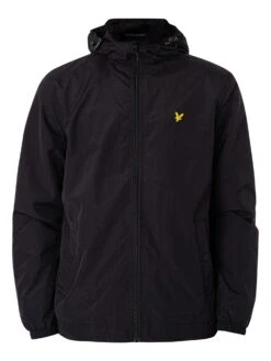 Lyle & Scott Zip Through Hooded Jacket - Jet Black 13 Lyle & Scott Zip Through Hooded Jacket - Jet Black -Standout Fashion Shop 36769g 1