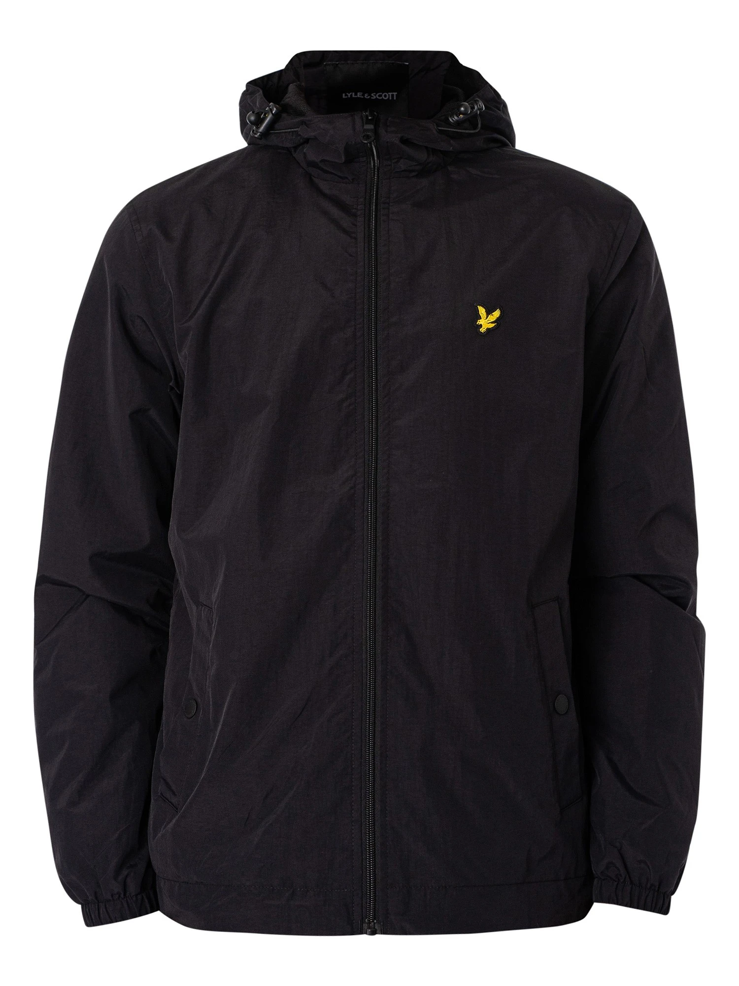 Lyle & Scott Zip Through Hooded Jacket - Jet Black 7 Lyle & Scott Zip Through Hooded Jacket - Jet Black - Image 7