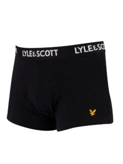 Lyle & Scott Barclay 3 Pack Trunks - Black/White -Standout Fashion Shop 37489c