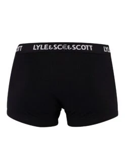 Lyle & Scott Barclay 3 Pack Trunks - Black/White -Standout Fashion Shop 37489d