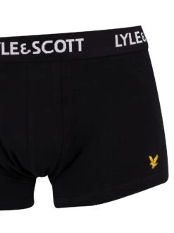 Lyle & Scott Barclay 3 Pack Trunks - Black/White -Standout Fashion Shop 37489e