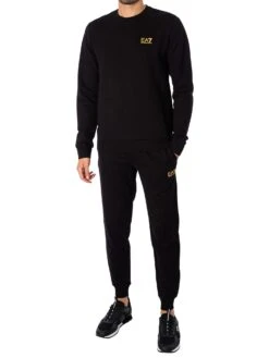 EA7 Logo Joggers - Black/Gold 11 EA7 Logo Joggers - Black/Gold -Standout Fashion Shop 37766f 1