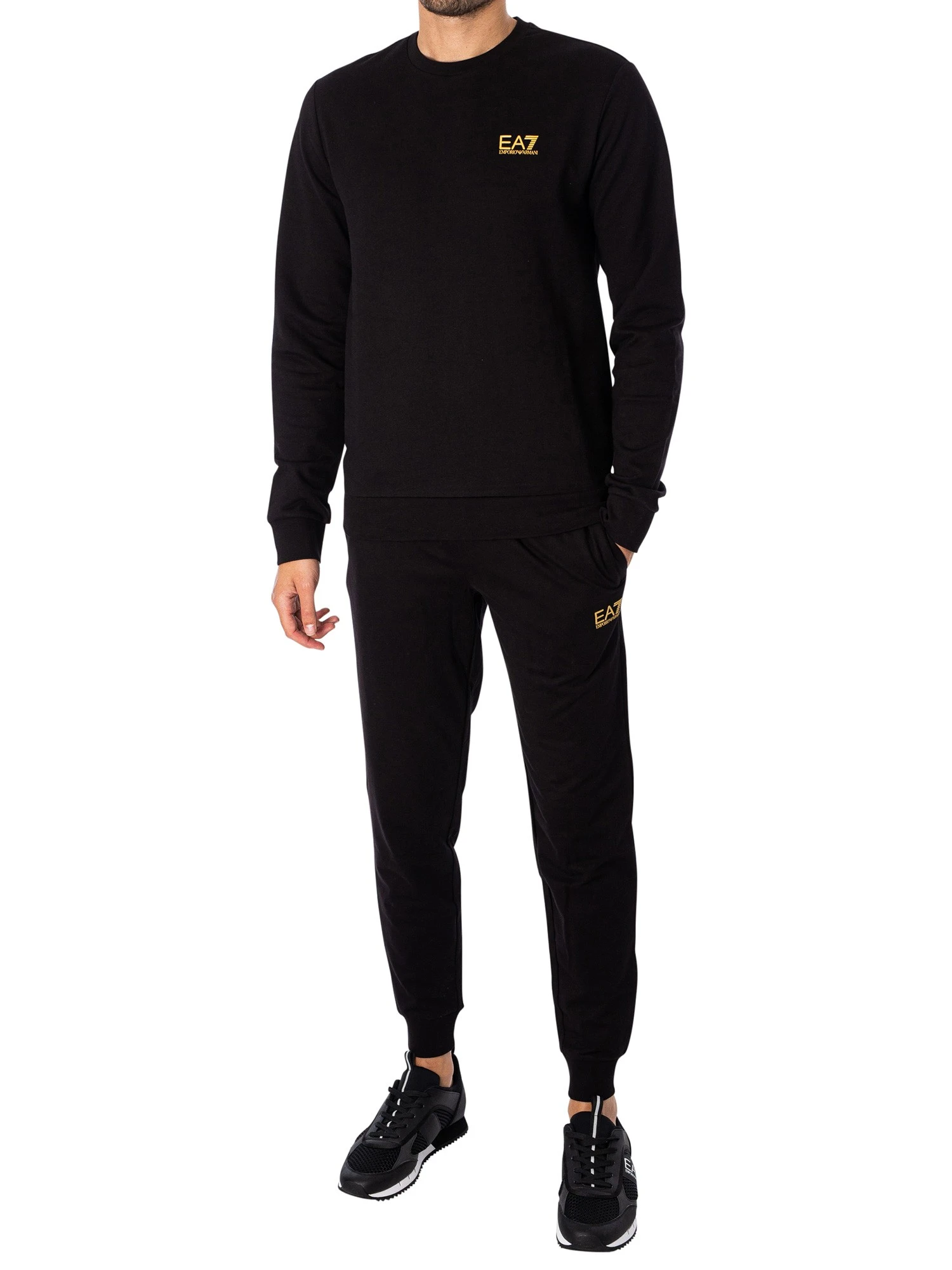 EA7 Logo Joggers - Black/Gold 6 EA7 Logo Joggers - Black/Gold - Image 6