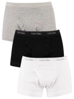 Calvin Klein 3 Pack Trunks - White/Black/Grey