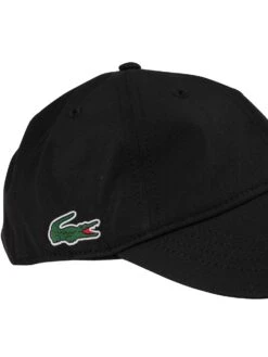 Lacoste Logo Baseball Cap - Black -Standout Fashion Shop 38321f