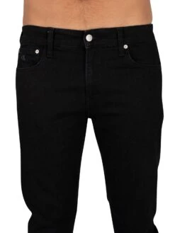 Calvin Klein Jeans Slim Jeans - Black -Standout Fashion Shop 38400d