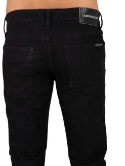 Calvin Klein Jeans Slim Jeans - Black -Standout Fashion Shop 38400e
