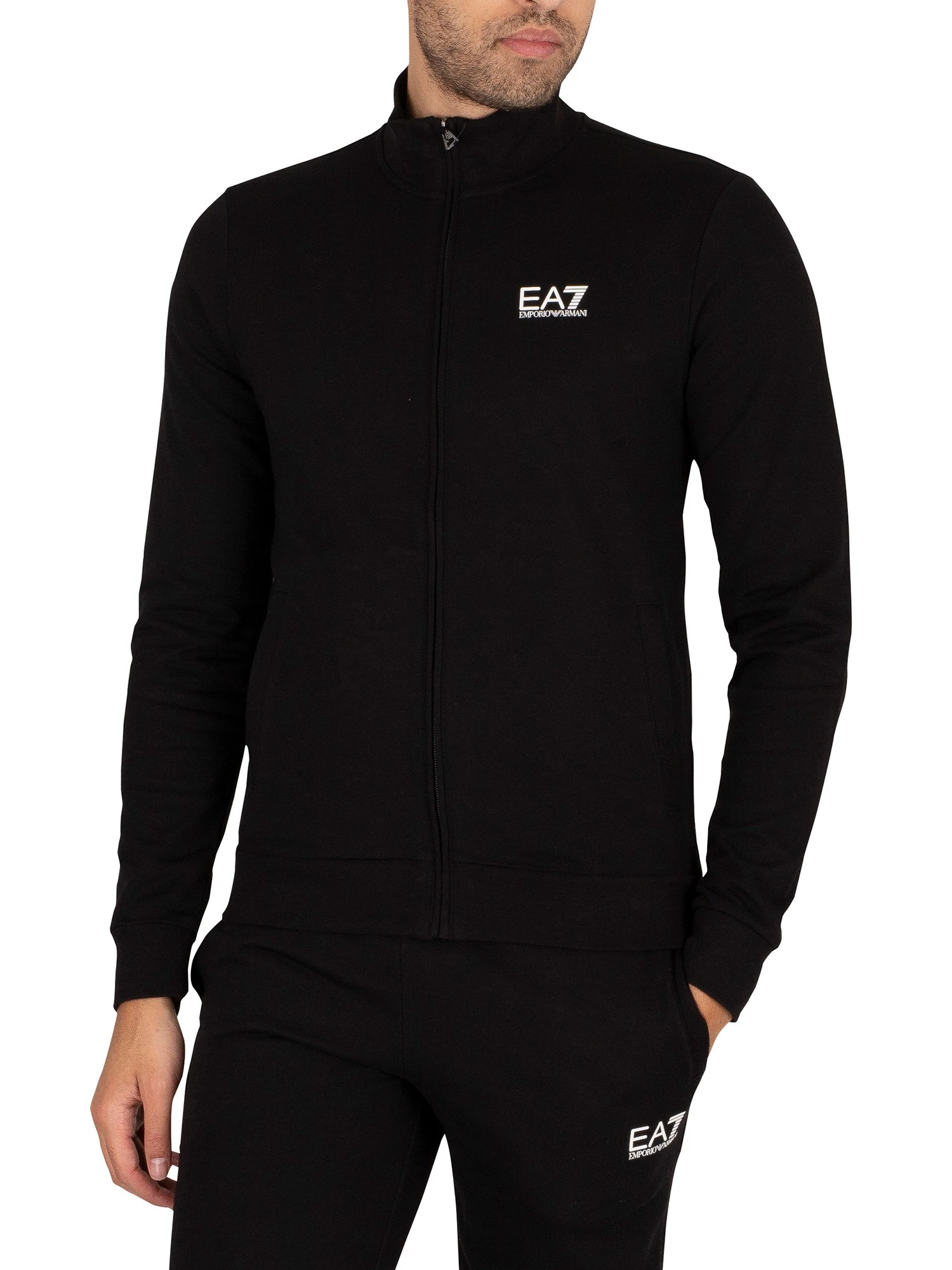 EA7 Logo Tracksuit - Black 2 EA7 Logo Tracksuit - Black - Image 2