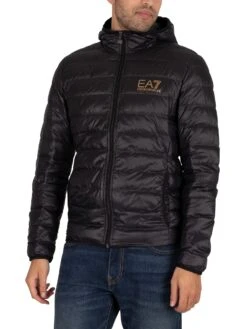 EA7 Woven Down Jacket - Black