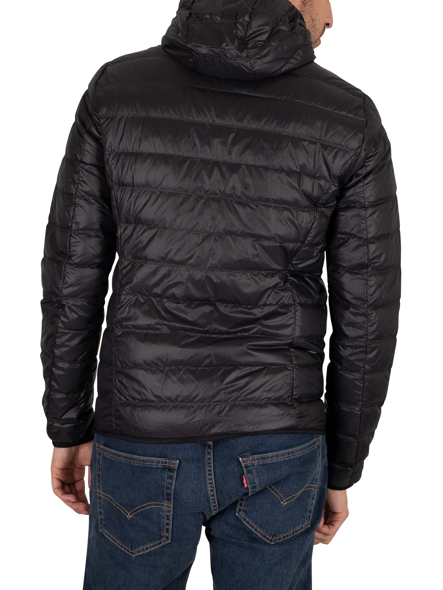 EA7 Woven Down Jacket - Black 3 EA7 Woven Down Jacket - Black - Image 3