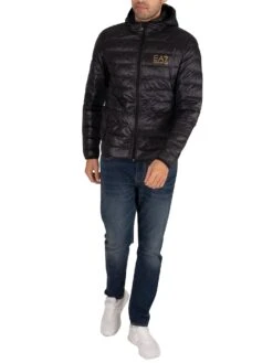 EA7 Woven Down Jacket - Black 16 EA7 Woven Down Jacket - Black -Standout Fashion Shop 38910h