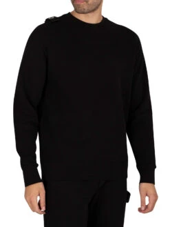 MA.STRUM Core Crew Sweatshirt - Jet Black