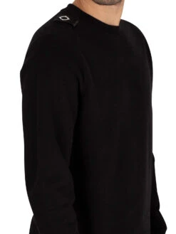 MA.STRUM Core Crew Sweatshirt - Jet Black 11 MA.STRUM Core Crew Sweatshirt - Jet Black -Standout Fashion Shop 39043e