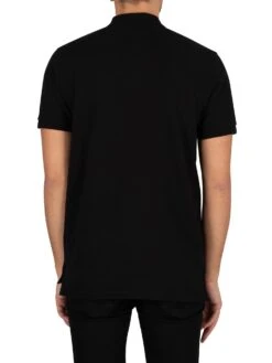 MA.STRUM Pique Polo Shirt - Jet Black -Standout Fashion Shop 39052c
