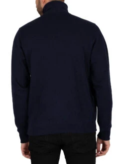 Lacoste Zip Collar Sweatshirt - Blue Marine -Standout Fashion Shop 39144c