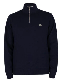 Lacoste Zip Collar Sweatshirt - Blue Marine -Standout Fashion Shop 39144f