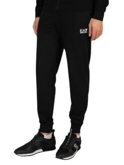 EA7 Zip Hoodie Jersey Tracksuit - Black -Standout Fashion Shop 39234d