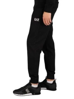 EA7 Zip Hoodie Jersey Tracksuit - Black -Standout Fashion Shop 39234e