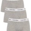 Calvin Klein 3 Pack Low Rise Trunks - Grey Heather