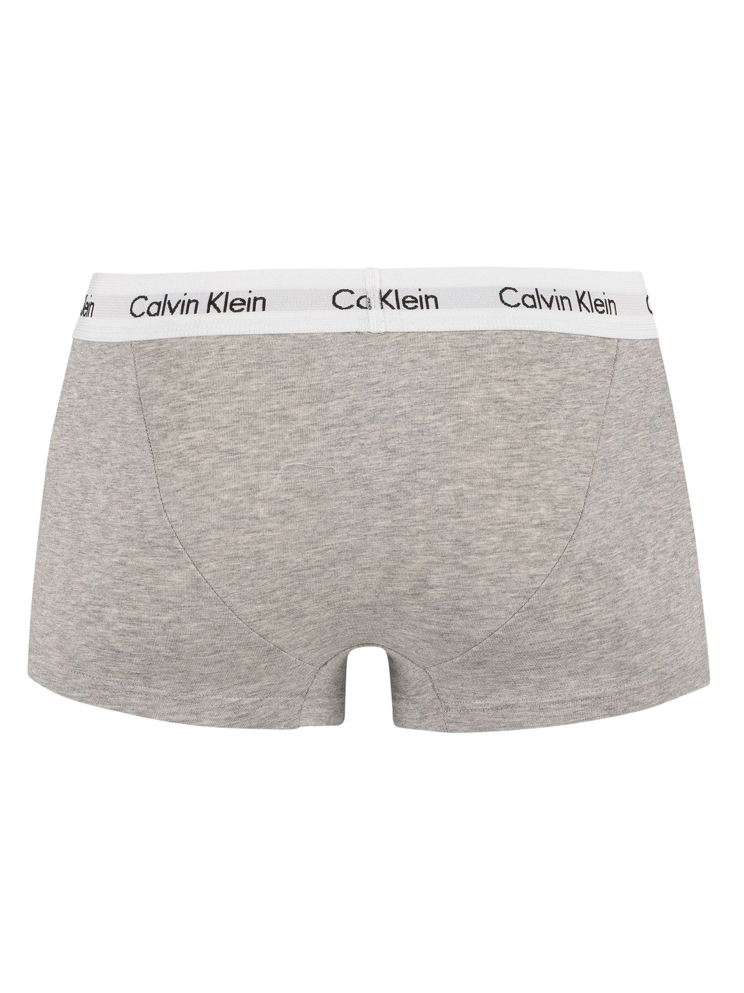 Calvin Klein 3 Pack Low Rise Trunks - Grey Heather 4 Calvin Klein 3 Pack Low Rise Trunks - Grey Heather - Image 4