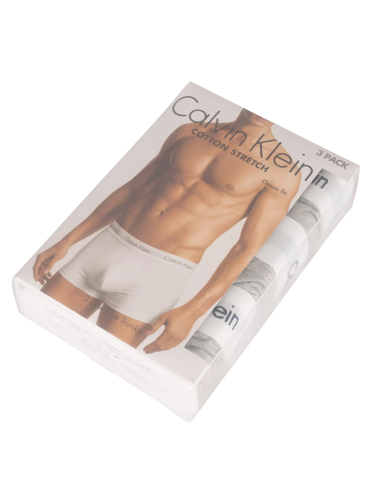 Calvin Klein 3 Pack Low Rise Trunks - Grey Heather 6 Calvin Klein 3 Pack Low Rise Trunks - Grey Heather - Image 6