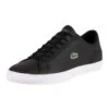 Lacoste Lerond BL21 1 CMA Leather Trainers - Black/White