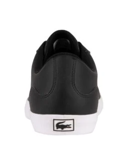 Lacoste Lerond BL21 1 CMA Leather Trainers - Black/White -Standout Fashion Shop 40069e