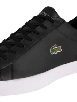 Lacoste Lerond BL21 1 CMA Leather Trainers - Black/White -Standout Fashion Shop 40069h