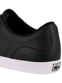 Lacoste Lerond BL21 1 CMA Leather Trainers - Black/White -Standout Fashion Shop 40069i