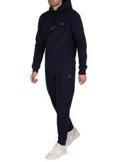 GANT Original Pullover Hoodie - Evening Blue -Standout Fashion Shop 40114d