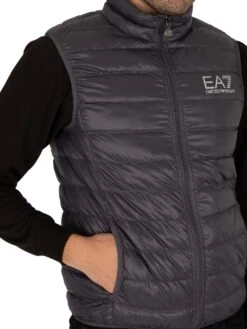 EA7 Down Gilet - Anthracite -Standout Fashion Shop 40228e