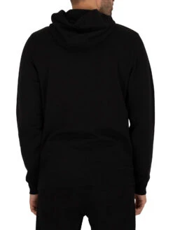 Lyle & Scott Logo Pullover Hoodie - Jet Black -Standout Fashion Shop 40633c