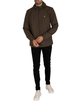 Lyle & Scott Zip Through Hooded Jacket - Olive -Standout Fashion Shop 40647g