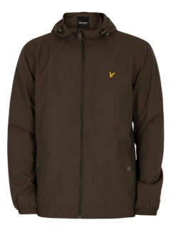 Lyle & Scott Zip Through Hooded Jacket - Olive -Standout Fashion Shop 40647h
