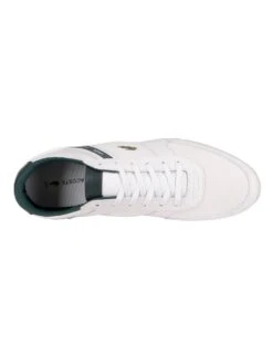Lacoste Menerva Sport 0121 1 CMA Trainers - White/Dark Green -Standout Fashion Shop 40864f