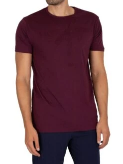 Lyle & Scott Charlie Pyjama Set - Burgundy/Blue -Standout Fashion Shop 40993c
